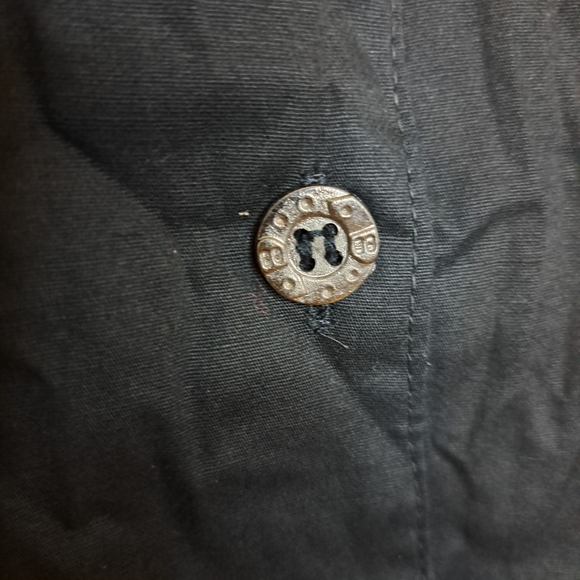 Dead Threads Womens XL Shirt Goth Black Camouflage Button Down Short Sleeve - Picture 2 of 13